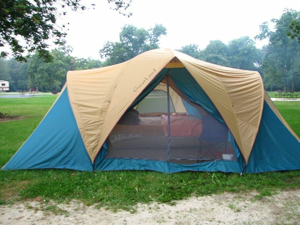 storing camping gear