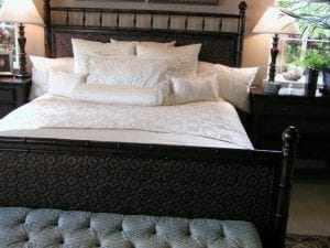 stage a bedroom for a house sale